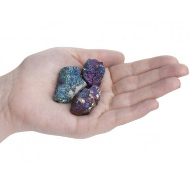 Chalcopyrite ( Peacock Ore ) - Rough Crystals 